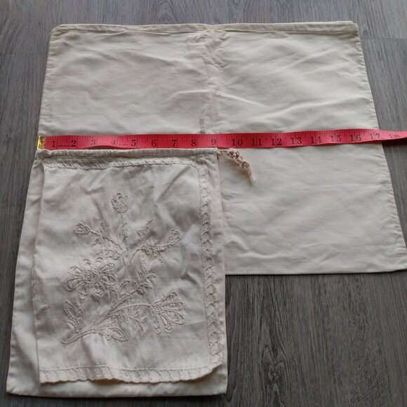 Vintage Lingerie Pouch Drawstring Bag Set - Pillow Case - Picture 4 of 16